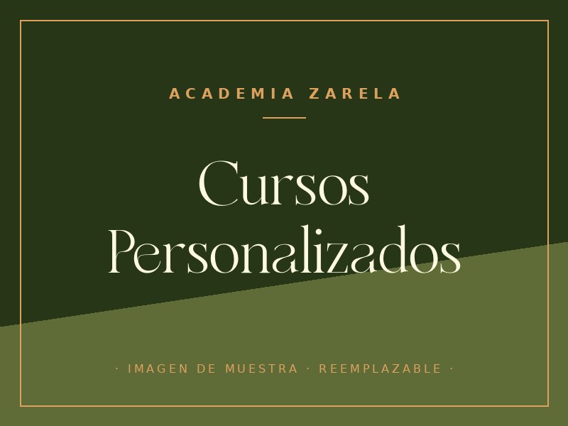 Cursos personalizados en Academia Zarela